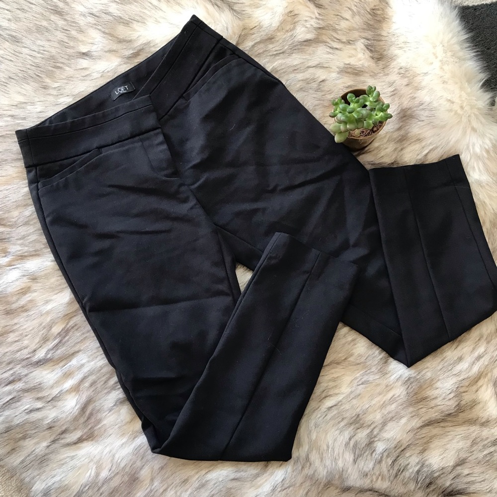 Anne Taylor Loft petite black slacks